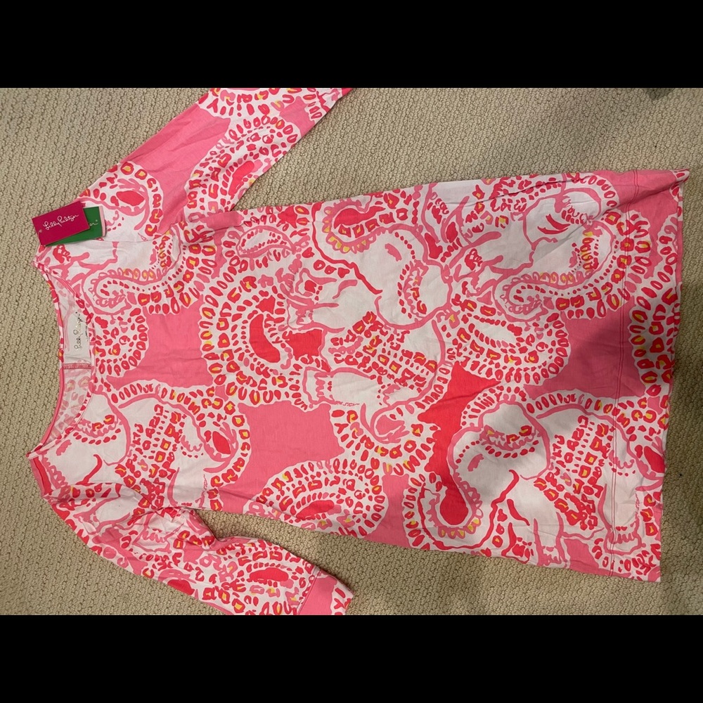 Lilly Pulitzer Shift Dress, 3/4 Length Sleeves